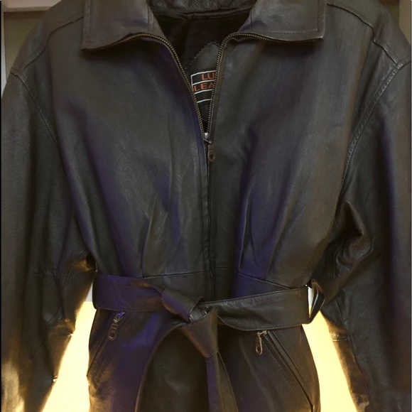 Leather Moto Jacket - Picture 1 of 5